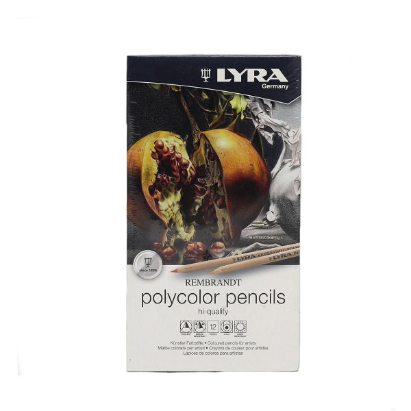 مداد رنگي 12 رنگ پلي کالر - LYRA