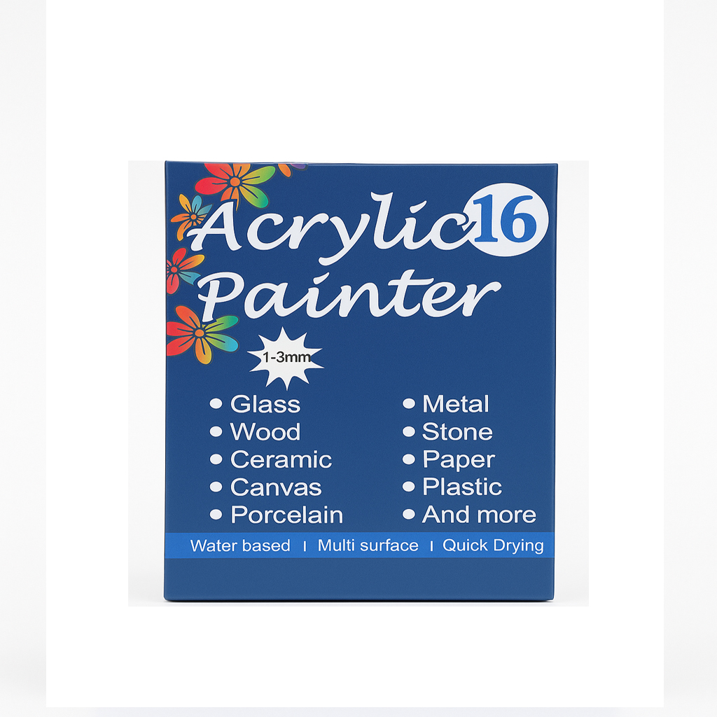 marker ماژیک 16 رنگ دو سر