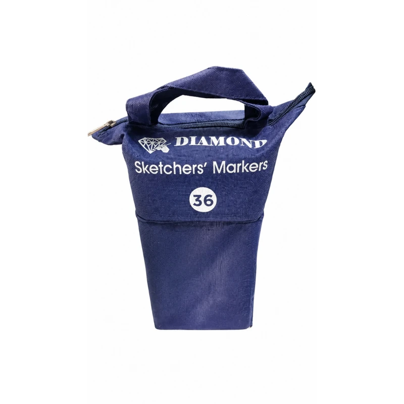 Diamond marker 36 colors ماژیک راندو دایموند مدل دوسر براش بسته 36عددی